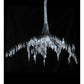 Meyda Lighting Winter at Stillwater 32" Wrought Iron Chandelier With Clear Shade Glass