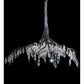 Meyda Lighting Winter at Stillwater 32" Wrought Iron Chandelier With Clear Shade Glass