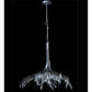 Meyda Lighting Winter at Stillwater 32" Wrought Iron Chandelier With Clear Shade Glass