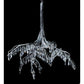Meyda Lighting Winter at Stillwater 32" Wrought Iron Chandelier With Clear Shade Glass