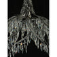 Meyda Lighting Winter at Stillwater 38" 2-Light LED Lightning Vein Chandelier With Crystal Shade