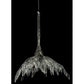 Meyda Lighting Winter at Stillwater 38" 2-Light LED Lightning Vein Chandelier With Crystal Shade