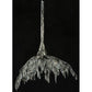 Meyda Lighting Winter at Stillwater 38" 2-Light LED Lightning Vein Chandelier With Crystal Shade