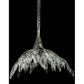 Meyda Lighting Winter at Stillwater 38" 2-Light LED Lightning Vein Chandelier With Crystal Shade