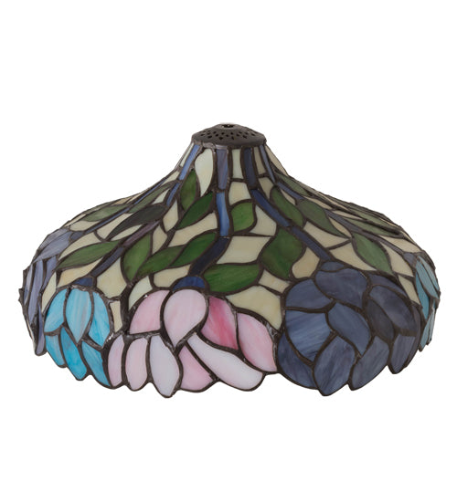 Meyda Lighting Wisteria 12" Multi-Colored Stained Shade Glass