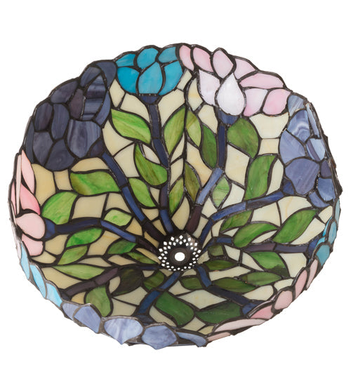 Meyda Lighting Wisteria 12" Multi-Colored Stained Shade Glass
