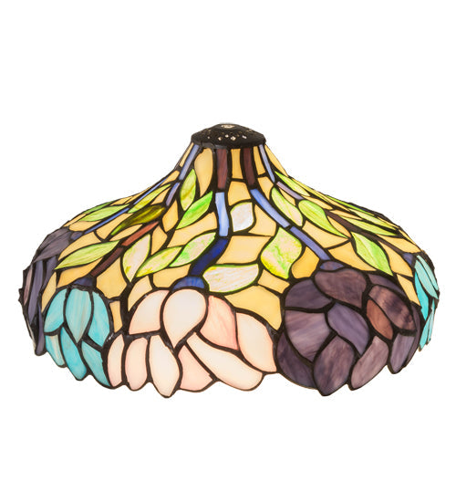 Meyda Lighting Wisteria 12" Multi-Colored Stained Shade Glass