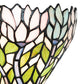 Meyda Lighting Wisteria 18" 2-Light Mahogany Bronze Wall Sconce With Multi-Colored Shade Glass