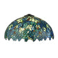 Meyda Lighting Wisteria 18"W x 9"H Green Shade Glass