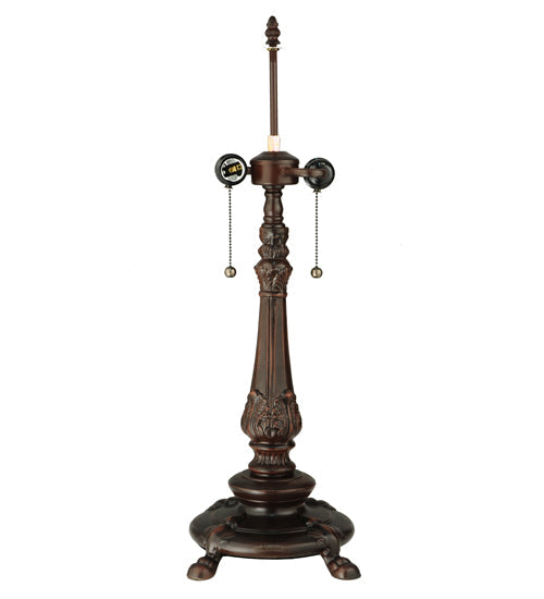Meyda Lighting Wisteria 19" 2-Light Mahogany Bronze Table Lamp Base