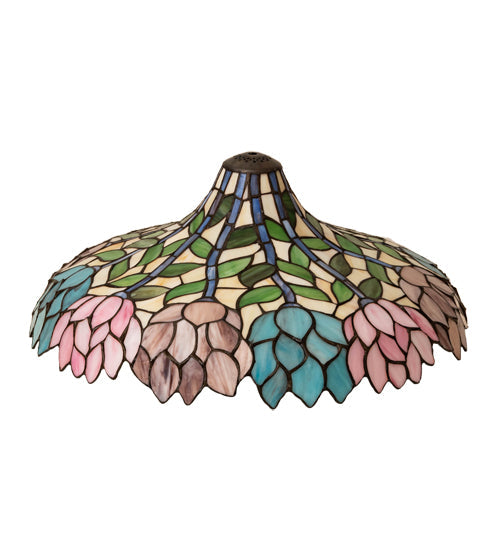 Meyda Lighting Wisteria 20" Multi-Colored Shade Glass