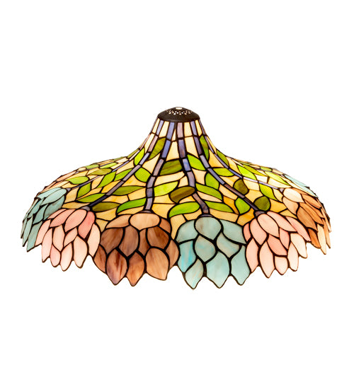 Meyda Lighting Wisteria 20" Multi-Colored Shade Glass
