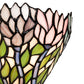 Meyda Lighting Wisteria 36114 7" Mahogany Bronze Wall Sconce With Multi-Colored Shade Glass