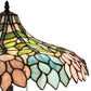 Meyda Lighting Wisteria 60" 3-Light Mahogany Bronze Floor Lamp With Multi-Colored Shade Glass