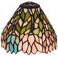 Meyda Lighting Wisteria 7 Multi-Colored Shade Glass