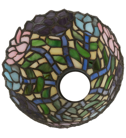 Meyda Lighting Wisteria 7" Multi-Colored Stained Shade Glass