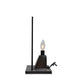 Meyda Lighting Witch on Broom 11" Mahogany Bronze Etched Lighted Table Lamp