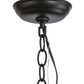Meyda Lighting Wolf at Dawn 10" Textured Black Mini Pendant Light With Silver Mica Shade Glass