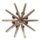 Meyda Lighting Woodward 46" 8-Light Bronze & Oak Barrel Stave Pendant Light
