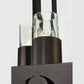 Meyda Lighting Woolf 24" 6-Light Mahogany Bronze Pendant Light With Clear Shade Glass and Down Light