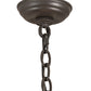 Meyda Lighting Wyant 10" 3-Light Wrought Iron Pendant Light With Beige Travertine Idalight Shade