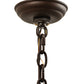 Meyda Lighting Wyant 10" Cafe Noir Pendant Light With Silver Mica Shade Glass