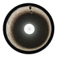 Meyda Lighting Wyant 10" Costello Black Pendant Light With Silver Mica Shade Glass