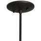 Meyda Lighting Wyant 10" Costello Black Pendant Light With Silver Mica Shade Glass