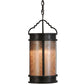 Meyda Lighting Wyant 10" Timeless Bronze Pendant Light With Silver Mica Shade Glass