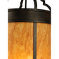 Meyda Lighting Wyant 15" 4-Light Coffee Bean Pendant Light With New Mica Acrylic Shade