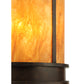Meyda Lighting Wyant 15" 4-Light Coffee Bean Pendant Light With New Mica Acrylic Shade