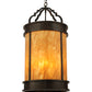 Meyda Lighting Wyant 15" 4-Light Coffee Bean Pendant Light With New Mica Acrylic Shade