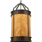 Meyda Lighting Wyant 15" 4-Light Coffee Bean Pendant Light With New Mica Acrylic Shade