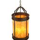 Meyda Lighting Wyant 15" 4-Light Coffee Bean Pendant Light With New Mica Acrylic Shade