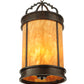 Meyda Lighting Wyant 15" 4-Light Coffee Bean Pendant Light With New Mica Acrylic Shade