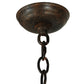 Meyda Lighting Wyant 15" 4-Light Coffee Bean Pendant Light With New Mica Acrylic Shade