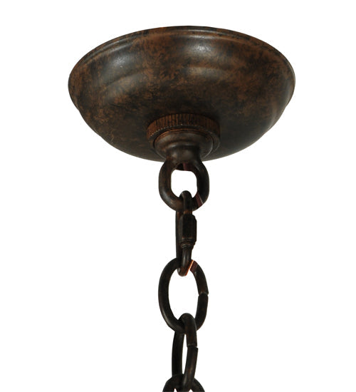 Meyda Lighting Wyant 15" 4-Light Coffee Bean Pendant Light With New Mica Acrylic Shade