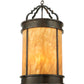 Meyda Lighting Wyant 15" 4-Light Coffee Bean Pendant Light With New Mica Acrylic Shade