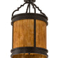 Meyda Lighting Wyant 15" 4-Light Timeless Bronze Flush Mount Light With Maduro Idalight Shade