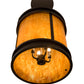 Meyda Lighting Wyant 15" 4-Light Timeless Bronze Flush Mount Light With Maduro Idalight Shade