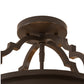Meyda Lighting Wyant 15" 4-Light Timeless Bronze Flush Mount Light With Maduro Idalight Shade
