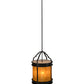 Meyda Lighting Wyant 15" 4-Light Timeless Bronze Pendant Light With Ambra Siena & Crystal Idalight Shade Glass