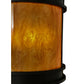 Meyda Lighting Wyant 15" 4-Light Timeless Bronze Pendant Light With Ambra Siena & Crystal Idalight Shade Glass