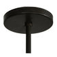Meyda Lighting Wyant 15" 4-Light Timeless Bronze Pendant Light With Ambra Siena & Crystal Idalight Shade Glass
