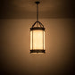 Meyda Lighting Wyant 15" 6-Light Timeless Bronze Pendant Light With Creme Carrare Idalight Shade