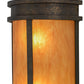 Meyda Lighting Wyant 246347 10" 2-Light Gilded Tobacco Pocket Lantern Wall Sconce With Ambra Siena Idalight Shade