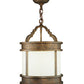 Meyda Lighting Wyant 255094 12" Gilded Tobacco Pendant Light With White Statuario Idalight Shade