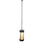 Meyda Lighting Wyant 9" Golden Bronze Pendant Light With Beige Botticino Idalight Shade