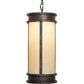 Meyda Lighting Wyant 9" Golden Bronze Pendant Light With Beige Botticino Idalight Shade