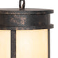 Meyda Lighting Wyant 9" Golden Bronze Pendant Light With Beige Botticino Idalight Shade